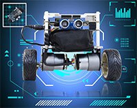 Image of Terasic's DE10-Nano Self-Balancing Robot Development Kit