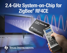 Image of Texas Instruments' CC2533 RF System-on-Chip