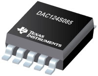 Image of Texas Instruments' DAC124S085 Quad-Channel 12-Bit DACs