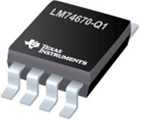 Image of TI's LM74670-Q1 Zero IQ Smart Diode Rectifier Controllers