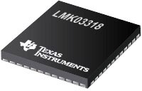 Immagine del generatore di clock a bassissimo jitter LMK03318 di Texas Instruments