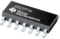 Texas Instruments 的 UCC27714 600 V 高压侧、低压侧栅极驱动器