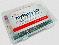 Abbildung: Digilent myParts-Kit für NI MyDAQ von Texas Instruments