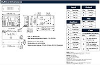 TRACO Power TCI 传导冷却系列电源 - 500U 外形图