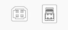 Image of USB Type-B connector
