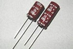 Image of  Chemi-Con's KZM Series Aluminum Electrolytic Capacitors