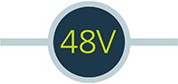 Image of Vicor's 48 Volt Icon