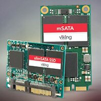 Viking Technology的SlimSATA和mSATA固態驅動器的形象
