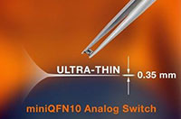 Image of Vishay's DG2592 and DG2750 Audio Jack Detector and Analog Switch