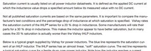 Induction Saturation Current