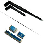 Immagine delle antenne in chip e a dipolo esterne di Walsin