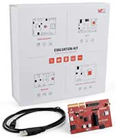 Imagen de la placa de evaluación de Würth Elektronik para Proteus-e y Ophelia-I