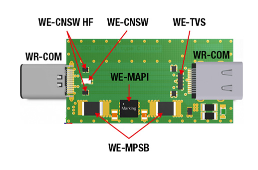 Diagram of USB Type-C Platine