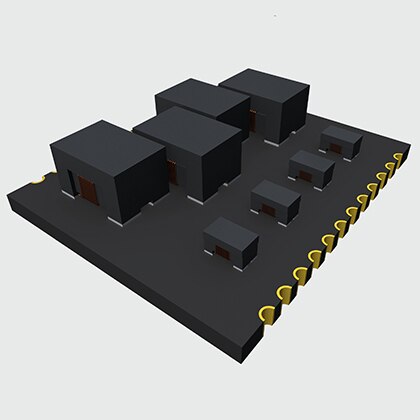 One-piece center contact