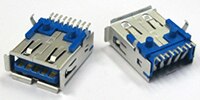 Image of Würth Elektronik's WR-COM USB 3.0 Connectors and Cable Assemblies
