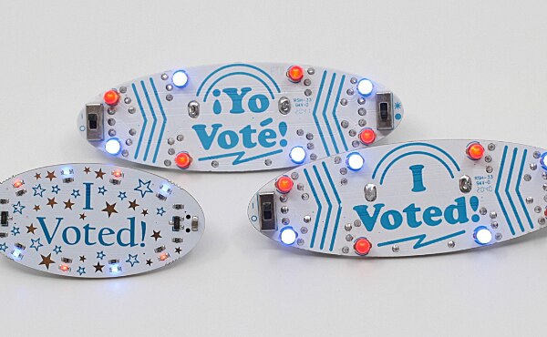 Image of Alpenglow Industries' I Voted Badges
