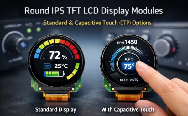 Image of DLC Display Round IPS TFT Display