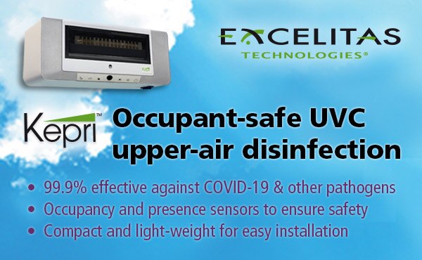 Image of Excelitas Kepri™ UVC Upper-Air Disinfection System