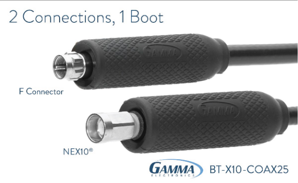 Image of Gamma Electronics' BT-X10-COAX25 Weather Protection Boot