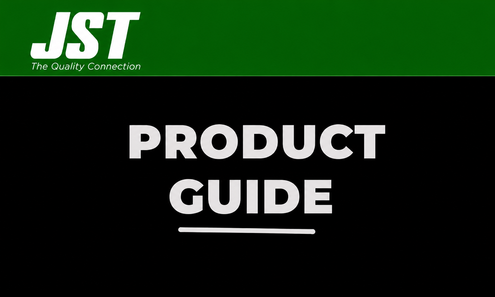 Image of JST Product Guide