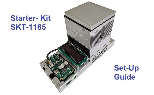 Starter-Kit SKT-1165 of Meerstetter Engineering. Thermoelectric assembly combined with TEC Controler