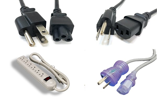 Image of Micro Connectors' AC Power Cords, Extensions, and Splitters