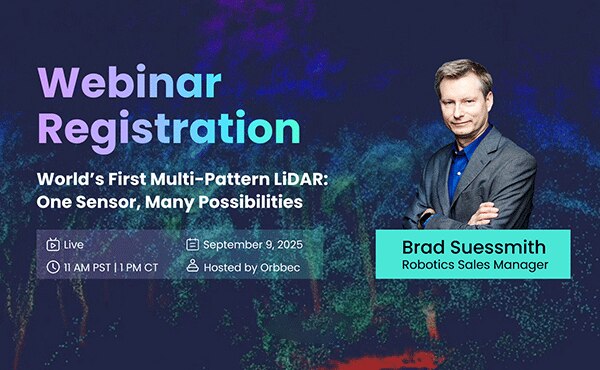 Image of Orbbec Discover Multi-Pattern LiDAR Webinar