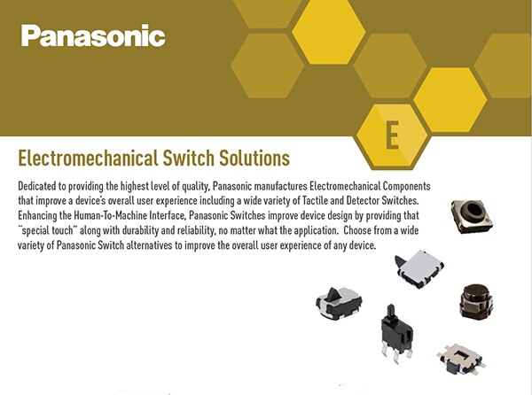 Image of Panasonic's Electromechanical Switch Solutions