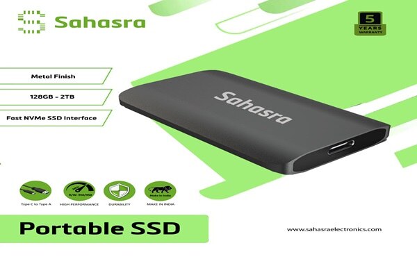 Image of Sahasra's SSP13PRO High Speed Portable SSD