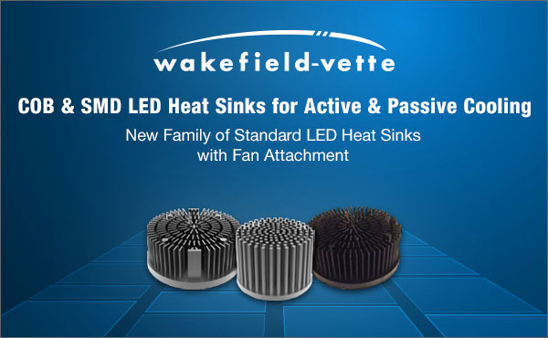Image of Wakefield Thermal's COB & SMD LED Heat Sinks Banner