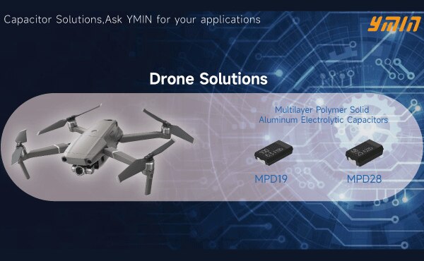 Image of YMIN capacitor for Drone Solutions