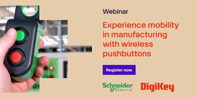 image of Experience mobility in manufacturing with wireless pushbuttons webinar