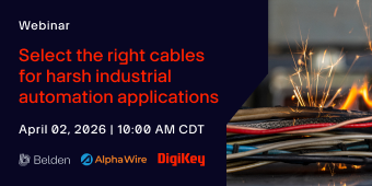 image of Select the right cables for harsh industrial automation applications
