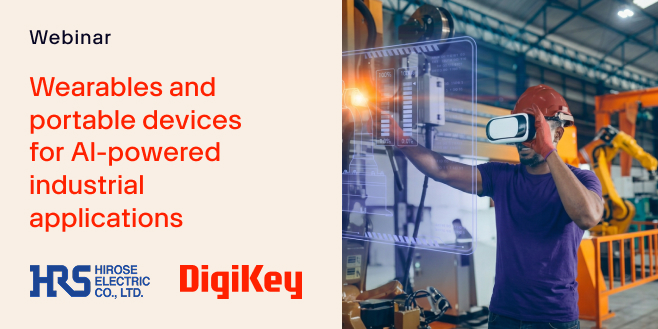 image of Wearables and portable devices for AI-powered industrial applications webinar