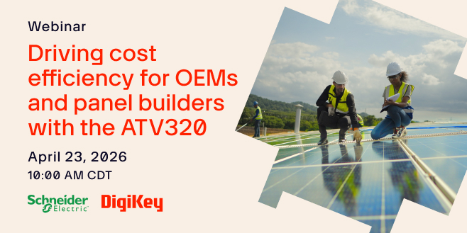 image of Driving cost efficiency for OEMs and panel builders with the ATV320 webinar