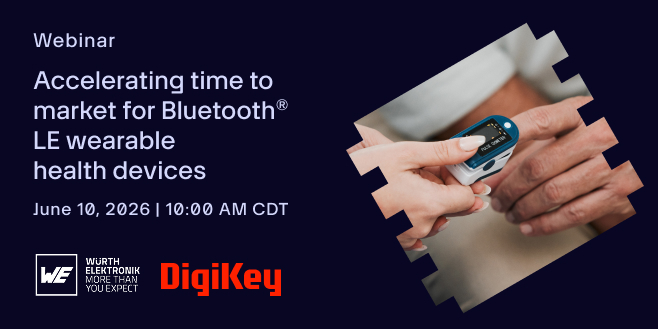 image of Accelerating time to market for Bluetooth® LE wearable health devices webinar