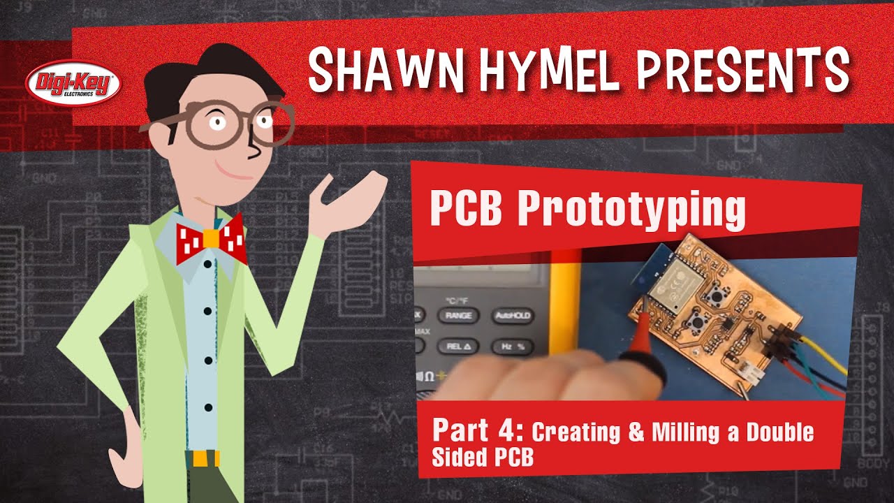 Create PCBs for Rapid Prototyping – Part 4 – Creating & Milling a Double Sided PCB