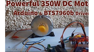 image of Control Powerful Electric Skateboard E-Bike 350W DC Motor Using Arduino