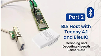 image of Integrating BleuIO with Teensy 4.1 – Showing real-time air quality data