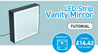 image of Value Acrylic Vanity Mirror with LED lighting