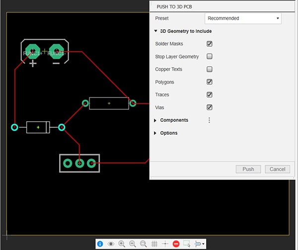 Creating 3D Printed Circuit Board Designs Using 2D Simulation