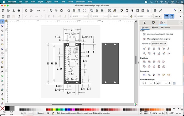 How To Design 3D-Printable Cases with Inkscape