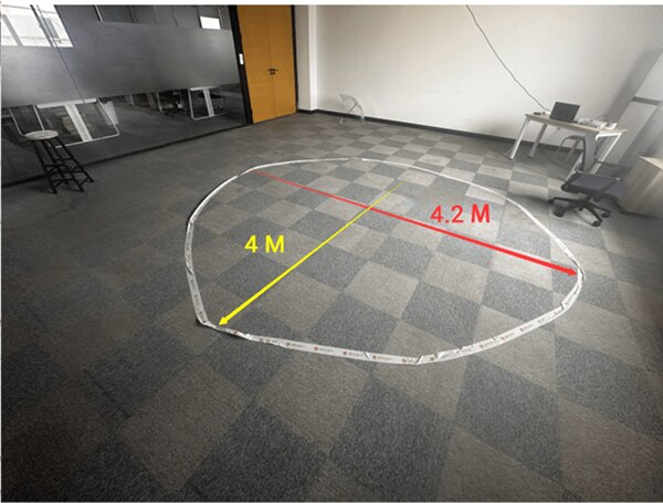image of Fall Detection Range of the mmWave Human Detection Sensor