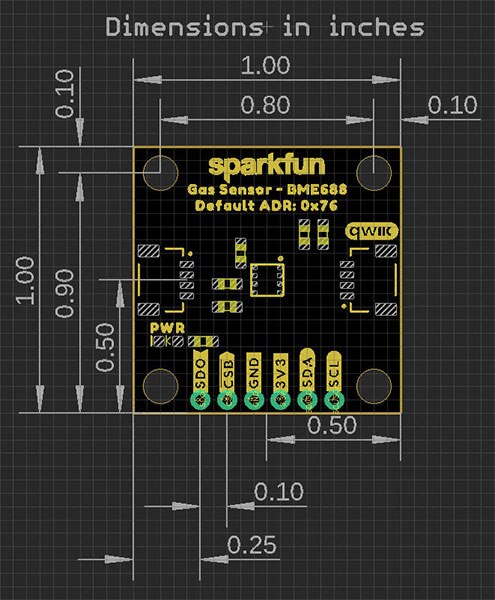 Image of SparkFun Environmental Sensor Breakout - BME68x (Qwiic) Hookup Guide