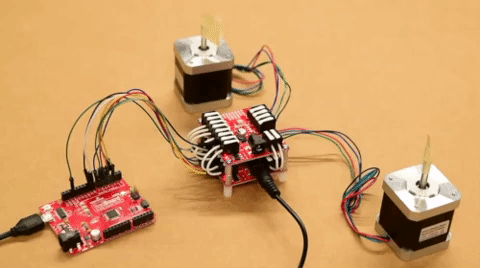 Image of SparkFun ProDriver and Mini Stepper Motor Driver Hookup Guide