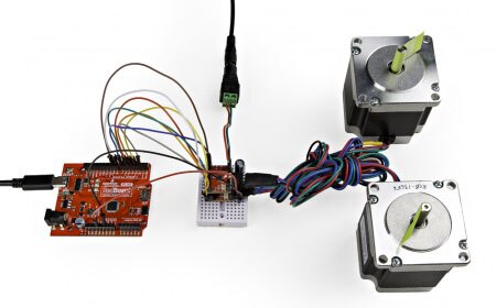Image of SparkFun ProDriver and Mini Stepper Motor Driver Hookup Guide