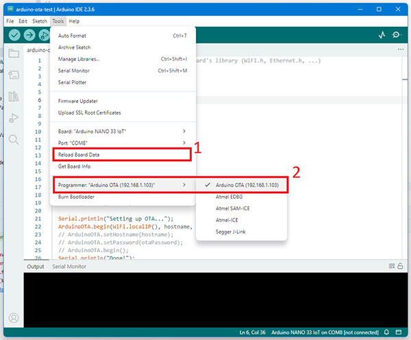 Image of Arduino OTA Updates Without an Arduino Cloud Account