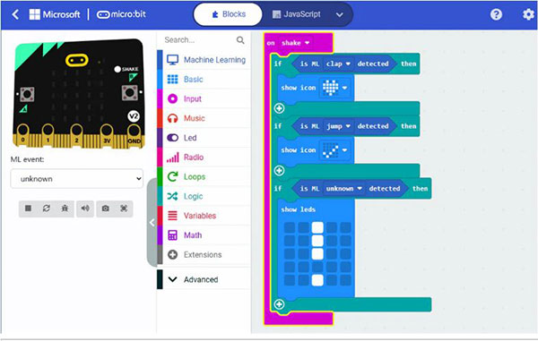 Micro:bit Makecode Led Examples Exploring AI with MakeCode CreateAI and the BBC micro:bit