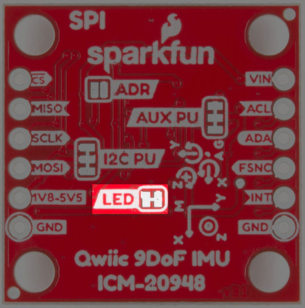 Image of SparkFun 9DoF IMU (ICM-20948) Breakout Hookup Guide