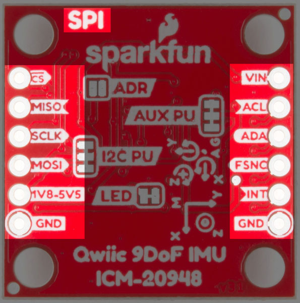 Image of SparkFun 9DoF IMU (ICM-20948) Breakout Hookup Guide